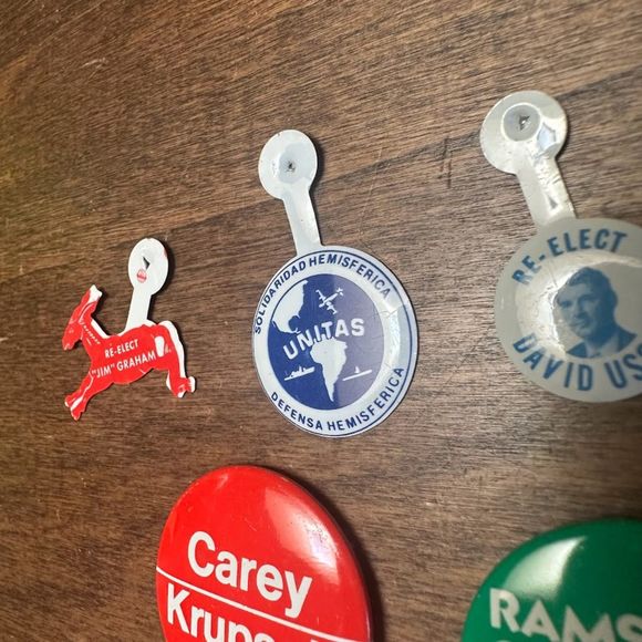 Vintage Collection 50s-80s Political Buttons Pinback Lot (set of 16) - Picture 9 of 11